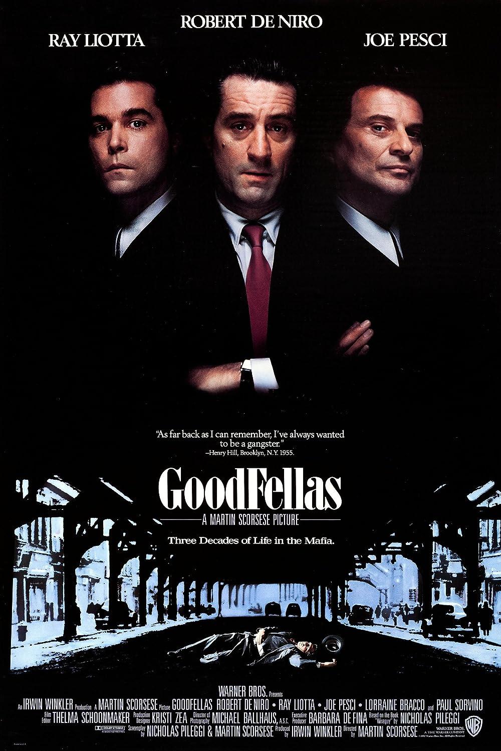 The media cover for “Goodfellas” by Martin Scorsese