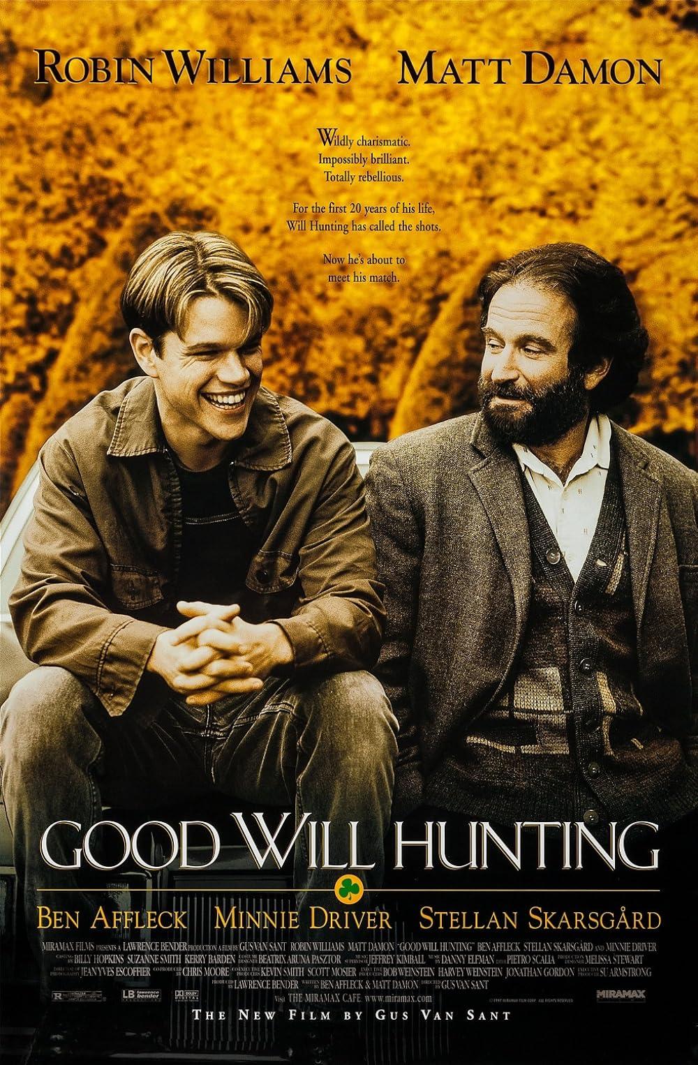 The media cover for “Good Will Hunting” by Gus Van Sant