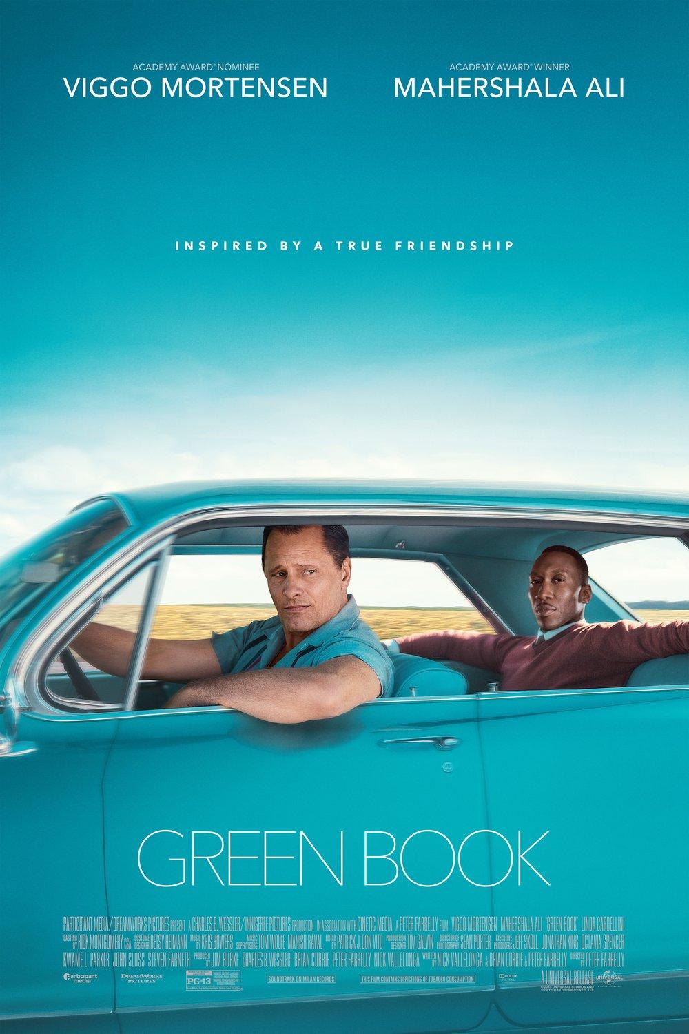 The media cover for “Green Book” by Peter Farrelly