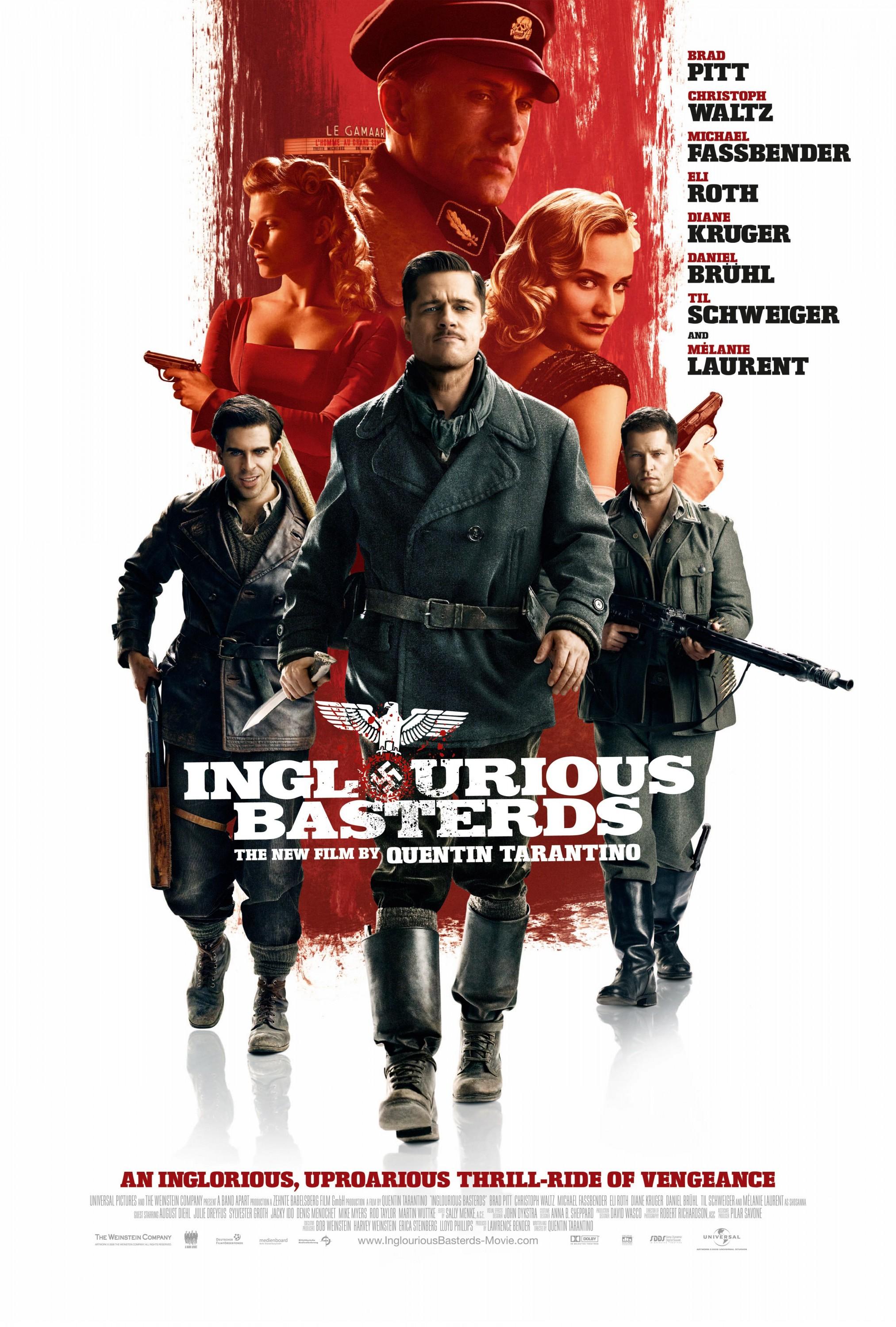 The media cover for “Inglourious Basterds” by Quentin Tarantino