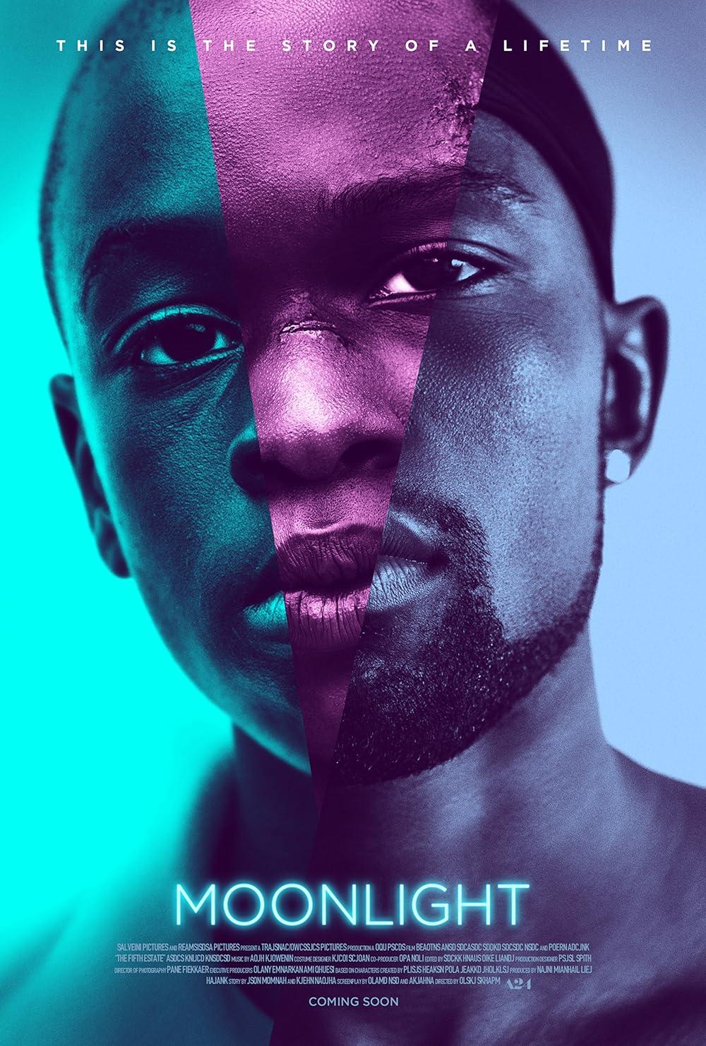 The media cover for “Moonlight” by Barry Jenkins