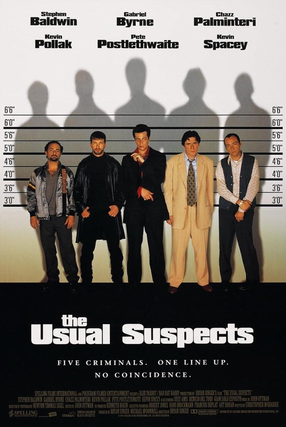 The media cover for “The Usual Suspects” by Bryan Singer