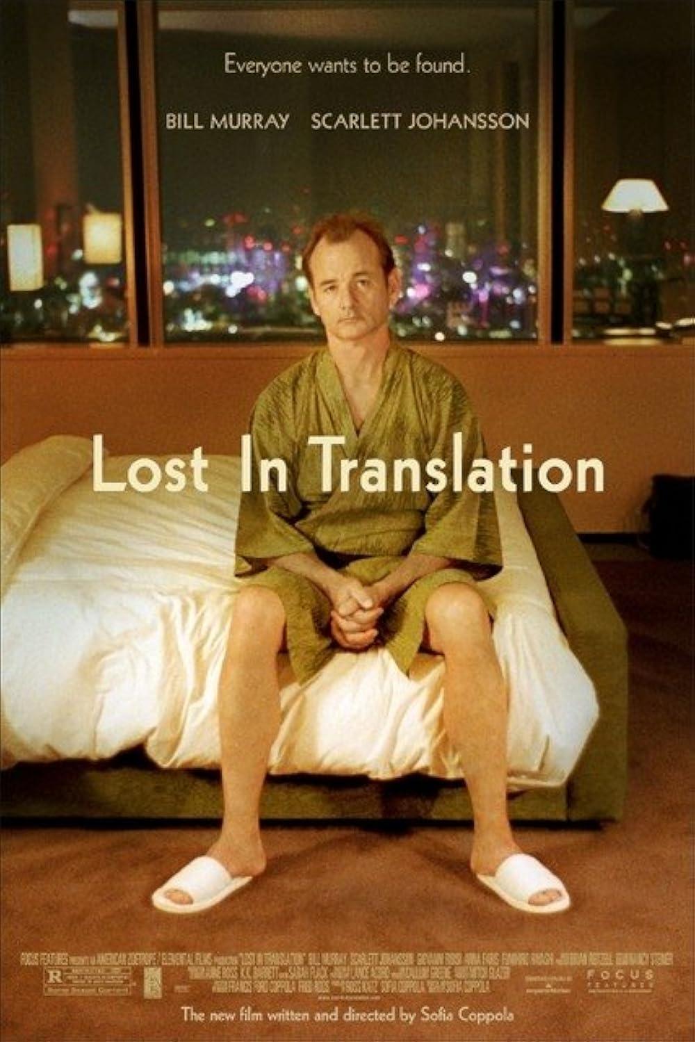 The media cover for “Lost In Translation” by Sofia Coppola