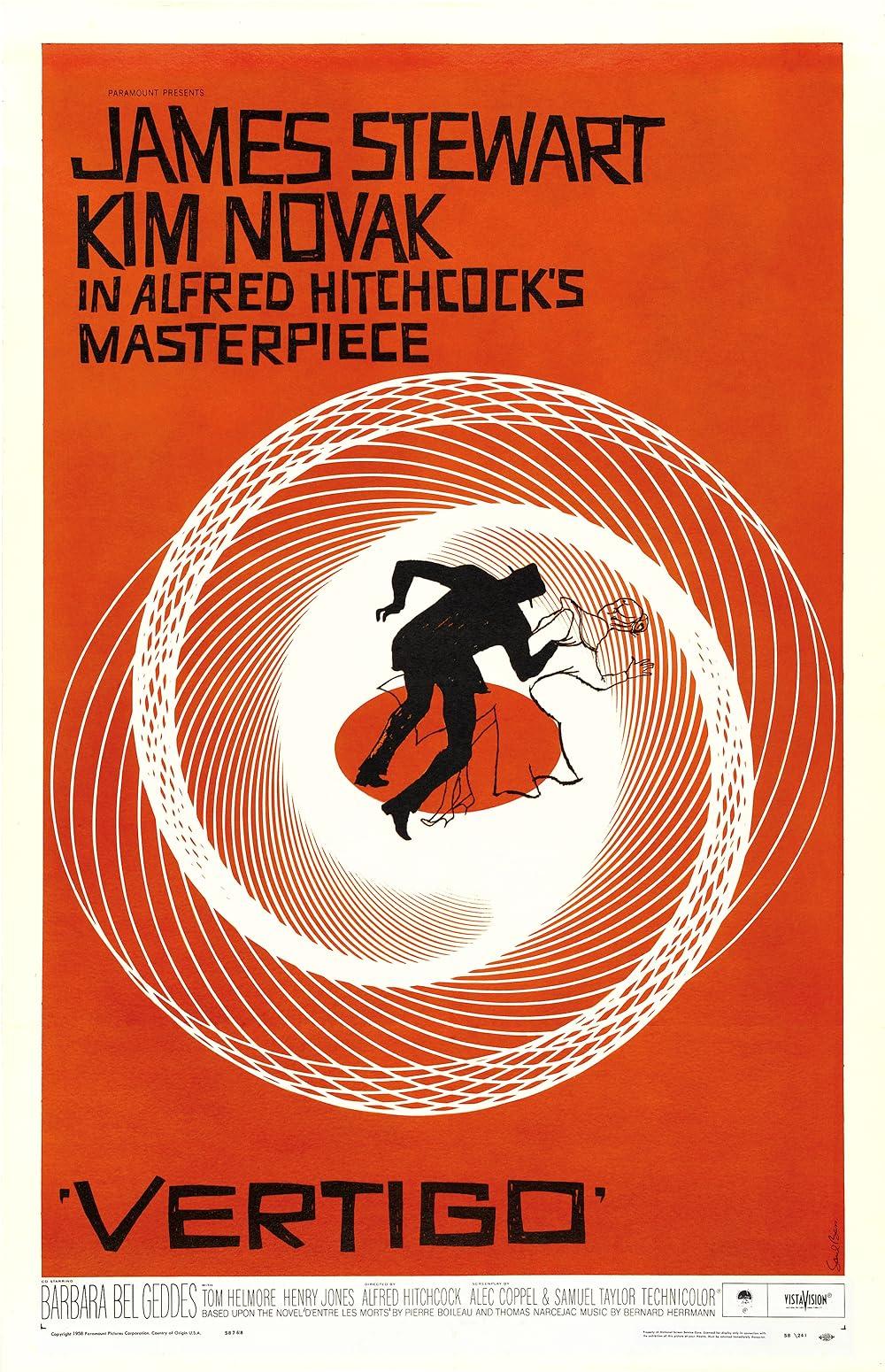 The media cover for “Vertigo” by Alfred Hitchcock